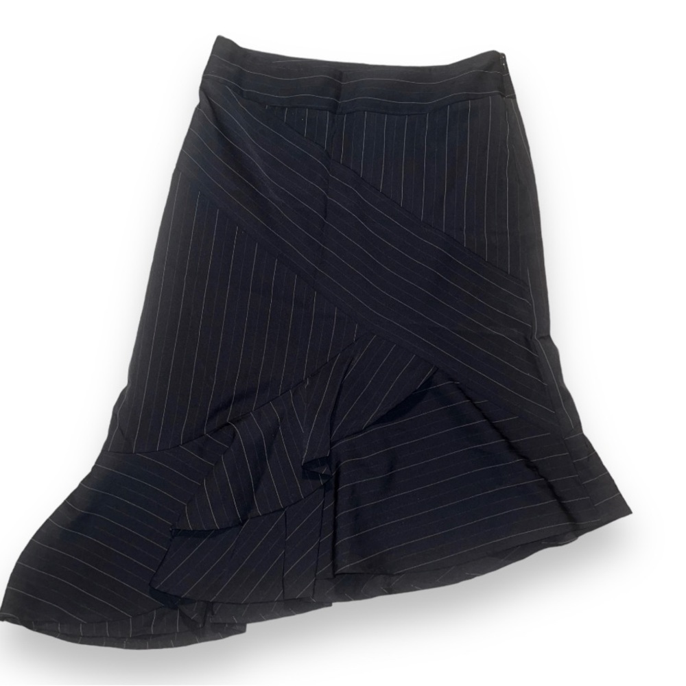 Bisou Bisou Black Pin Stripe Flirty Stretch | women | size:8